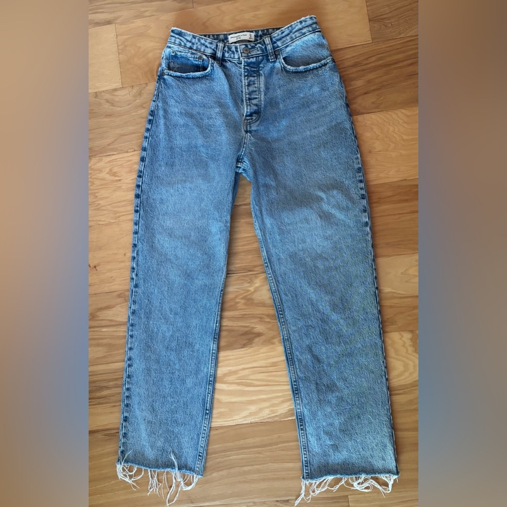 Abercrombie & Fitch Curve Love The Dad High Rise Jeans